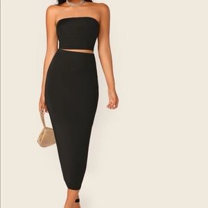 2 piece tube/pencil skirt set